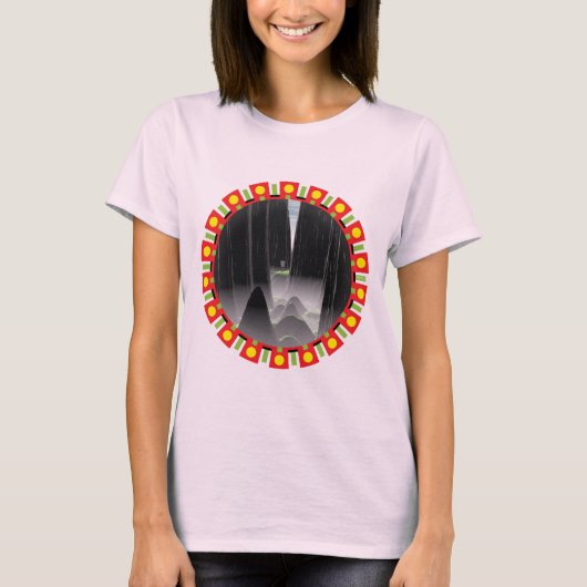 針に糸を通す Tシャツ (正面)