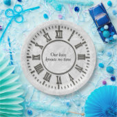 針のない記念日の時計 ペーパープレート (パーティー)