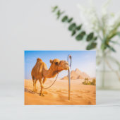 針の目を通して絞るラクダ シーズンポストカード (スタンド正面)