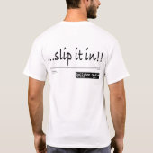 針の背部のそれをスリップまたは滑ること Tシャツ (裏面)