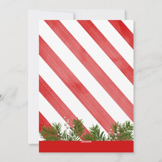 針は及び写真|が写真カード感謝していしている3つを縞で飾ります シーズンカード (裏面)