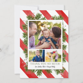 針は及び写真|が写真カード感謝していしている3つを縞で飾ります シーズンカード