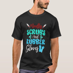 針スクラブルゴム手袋フロートミストナースPh Tシャツ