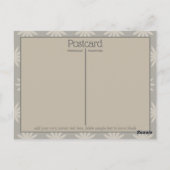 針付きボタン及び糸裁縫デザイン ポストカード (裏面)