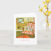 針先の枕挨拶状 カード (黄色い花)