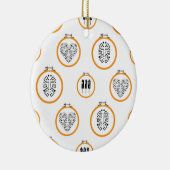 針刺し縫い枠 セラミックオーナメント (右)