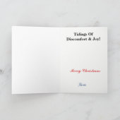 針状おもしろいクリスマスカード付ナース シーズンカード (内部)