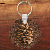 針盤の松落ちた錐 キーホルダー (正面)