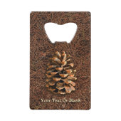 針盤の松落ちた錐 クレジットカード栓抜き (正面)