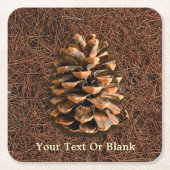 針盤の松落ちた錐 スクエアペーパーコースター (正面)