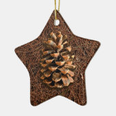 針盤の松落ちた錐 セラミックオーナメント (左)