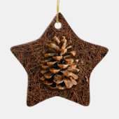 針盤の松落ちた錐 セラミックオーナメント (正面)