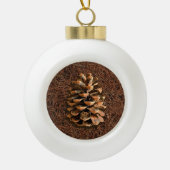 針盤の松落ちた錐 セラミックボールオーナメント (正面)