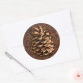 針盤の松落ちた錐 ラウンドシール (封筒)