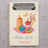 針糸カラフルファッション設計者のクレフター ミニクリップボード