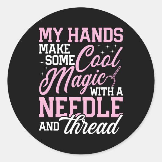 針糸クロステッチクラフトキルティングS ラウンドシール (正面)