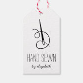 針素朴糸クラフトラベル ギフトタグ (正面)