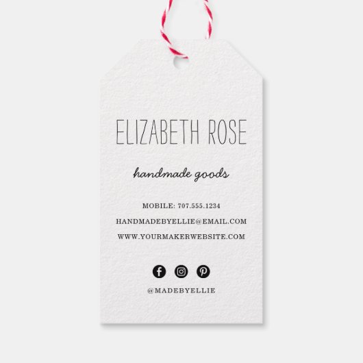 針素朴糸クラフトラベル ギフトタグ (裏面)