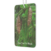 針葉樹のコーンと針 カーエアーフレッシュナー (左)