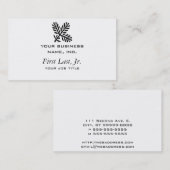 針葉樹の枝 名刺 (正面/裏面)