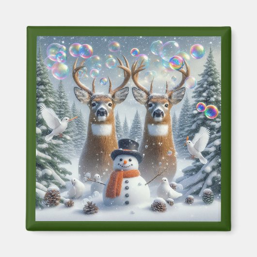 針葉樹ブリザード磁石 マグネット (正面)