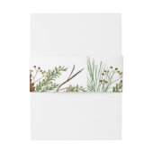 針葉樹素朴松コーン結婚の 招待状ベリーバンド (裏面例)