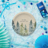 針葉樹、松の木、常緑樹 ペーパープレート (パーティー)