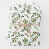 針葉樹、松の枝、円錐 ラッピングペーパーシート (インサイチュ)