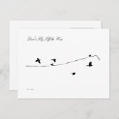 針金から飛び去るな ポストカード (正面/裏面)