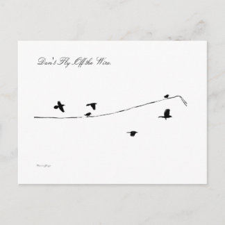 針金から飛び去るな ポストカード