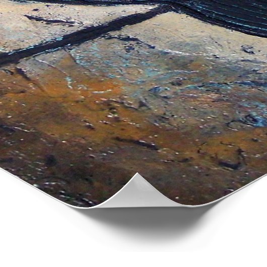 針金に彫られた鳥 ポスター (角)