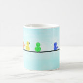 針金に虹をかけている コーヒーマグカップ (中央)