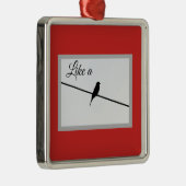 針金に鳥のように – Leonard Cohen メタルオーナメント (右)