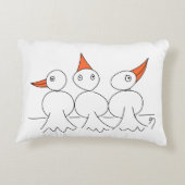 針金の上に3羽の鳥 アクセントクッション (裏面)