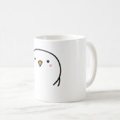 針金の上に3羽の鳥 コーヒーマグカップ (正面右)