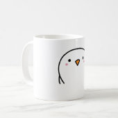 針金の上に3羽の鳥 コーヒーマグカップ (正面左)