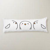 針金の上に3羽の鳥 ボディピロー (裏面)