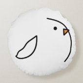 針金の上に3羽の鳥 ラウンドクッション (裏面)