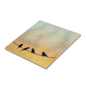 針金の上の鳥 タイル (側面)