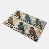 針金の上の鳥 ドアマット (アングル)