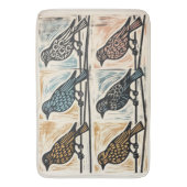 針金の上の鳥 バスマット (正面縦)