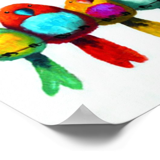 針金の上の鳥 ポスター (角)