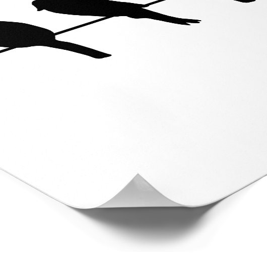 針金の上の鳥 – 敢えて行違うく ポスター (角)