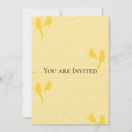 針金の上の黄色い鳥 招待状
