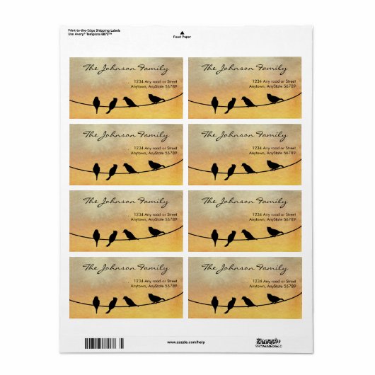 針金の住所 シール (フルシート)