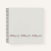 針金シンプルに素朴付いている鳥 ノートブック (正面)