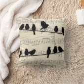 針金上の鳥2 クッション (ブランケット)