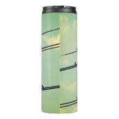 針金上の鳥、ヴィンテージ青空。 タンブラー (裏面)