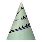 針金上の鳥、ヴィンテージ青空。 パーティーハット (左)