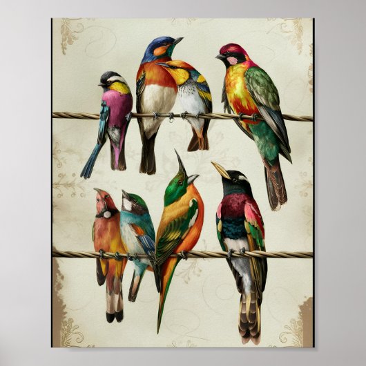 針金素晴らしの上のヴィンテージ ポスター (正面)